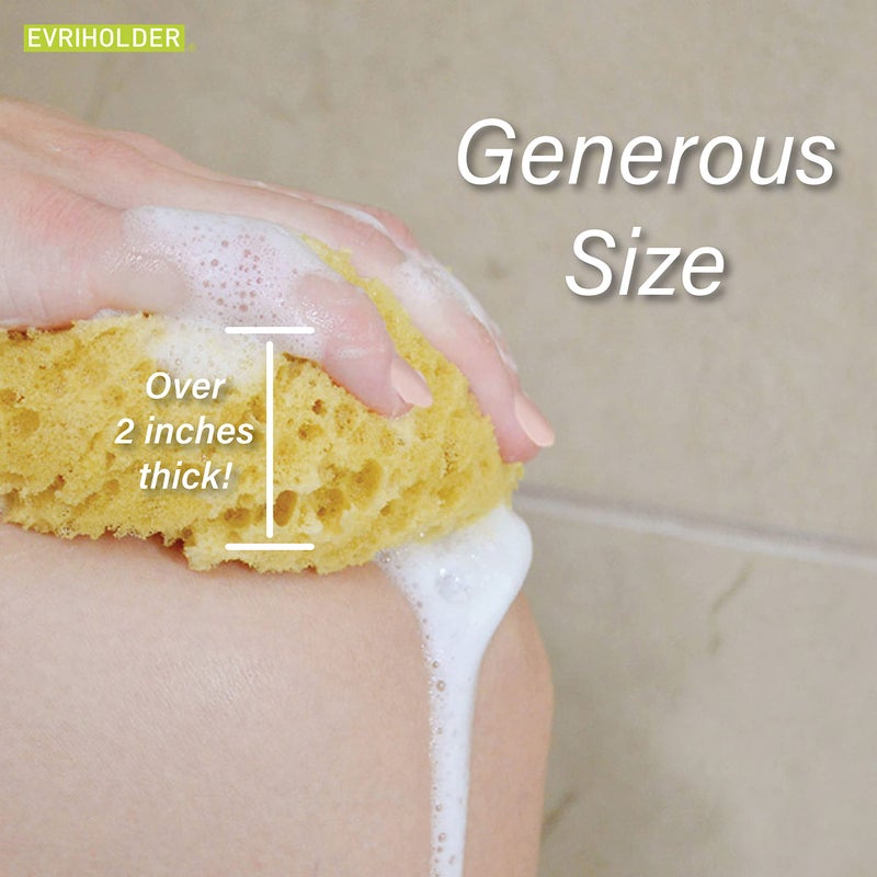 Evriholder Foam Body Sponge for Exfoliating Large Scrubber for a Relaxing Shower or Bath  Pack of 2 - Image 5